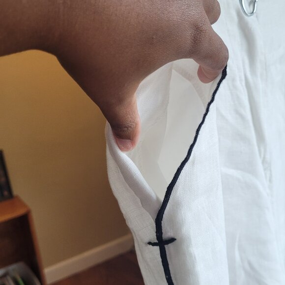 John‎ Paul Richard White Linen Pants - Picture 3 of 6